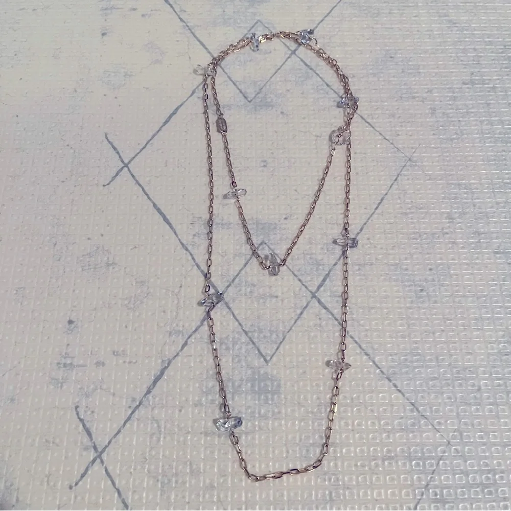 Colette Malouf Swarovski Crystal Chain Necklace - Picture 2 of 5